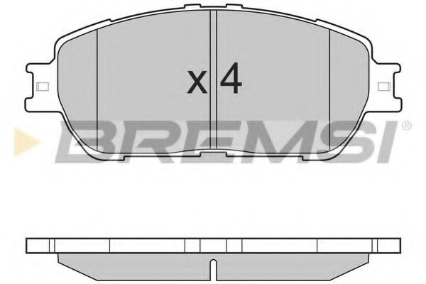 Комплект тормозных колодок, дисковый тормоз BREMSI BP3209