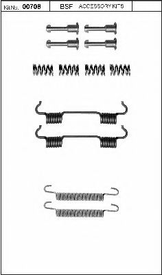 Комплектующие, стояночная тормозная система BSF 00708