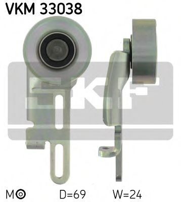 Натяжной ролик, поликлиновой  ремень SKF VKM 33038