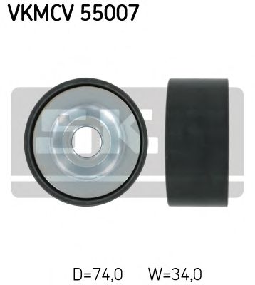 Натяжной ролик, поликлиновой  ремень SKF VKMCV 55007