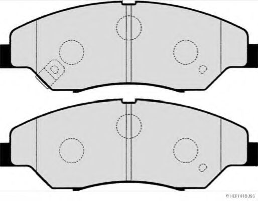 Комплект тормозных колодок, дисковый тормоз HERTH+BUSS JAKOPARTS J3600309