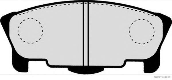 Комплект тормозных колодок, дисковый тормоз HERTH+BUSS JAKOPARTS J3606016