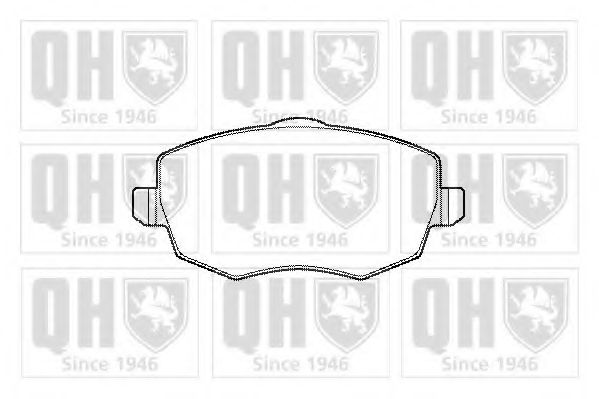 Комплект тормозных колодок, дисковый тормоз QUINTON HAZELL BP1429