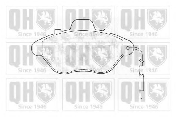 Комплект тормозных колодок, дисковый тормоз QUINTON HAZELL 21298