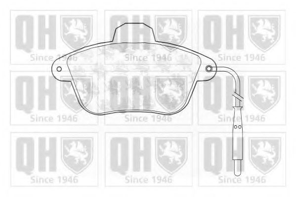 Комплект тормозных колодок, дисковый тормоз QUINTON HAZELL BP700