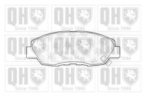 Комплект тормозных колодок, дисковый тормоз QUINTON HAZELL BP718