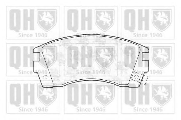 Комплект тормозных колодок, дисковый тормоз QUINTON HAZELL BP736