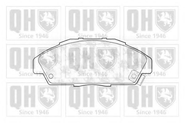 Комплект тормозных колодок, дисковый тормоз QUINTON HAZELL 21700