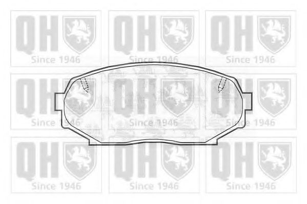 Комплект тормозных колодок, дисковый тормоз QUINTON HAZELL BP809