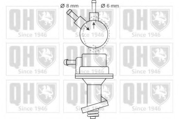 Топливный насос QUINTON HAZELL QFP73