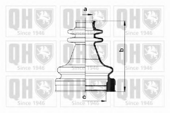 Комплект пылника, приводной вал QUINTON HAZELL QJB1005