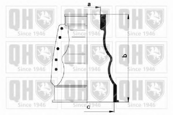 Комплект пылника, приводной вал IPD 2000