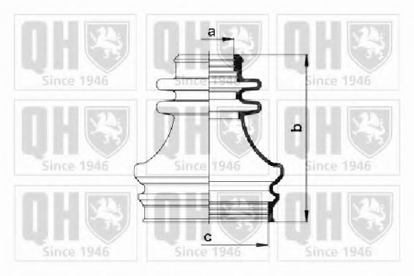 Комплект пылника, приводной вал QUINTON HAZELL QJB259