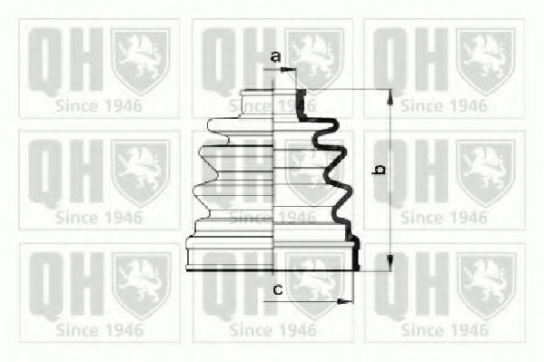 Комплект пылника, приводной вал QUINTON HAZELL QJB917