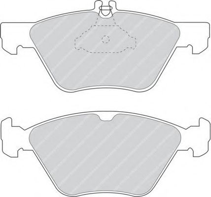 Комплект тормозных колодок, дисковый тормоз FERODO FDB1050