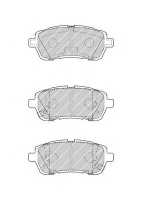 Комплект тормозных колодок, дисковый тормоз FERODO FDB4426