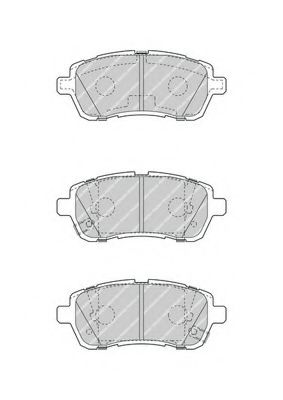 Комплект тормозных колодок, дисковый тормоз FERODO 24285