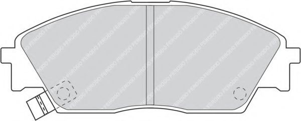 Комплект тормозных колодок, дисковый тормоз FERODO FDB598