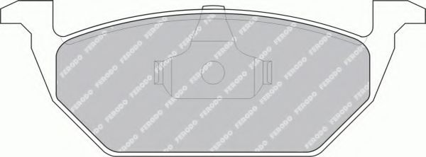 Комплект тормозных колодок, дисковый тормоз FERODO FSL1094