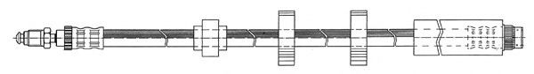 Тормозной шланг FERODO FHY2880
