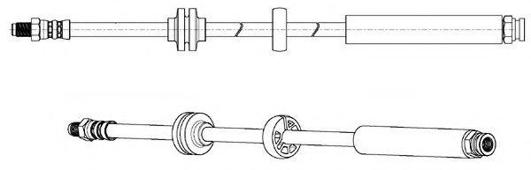 Тормозной шланг FERODO FHY3209