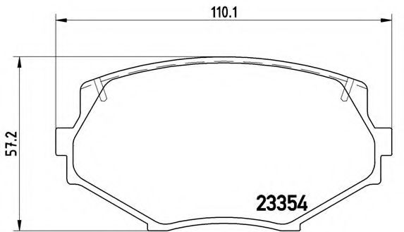 Комплект тормозных колодок, дисковый тормоз BREMBO P 49 020