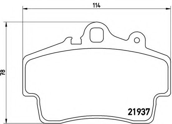 Комплект тормозных колодок, дисковый тормоз BREMBO P 65 007