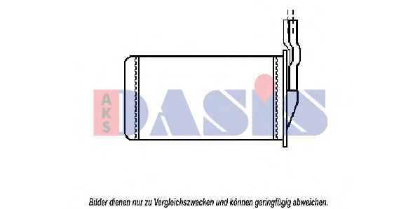 Теплообменник, отопление салона AKS DASIS 189080N