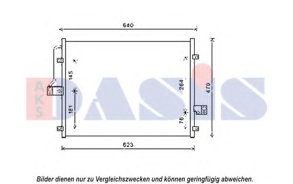 Конденсатор, кондиционер AKS DASIS 512073N