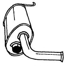 Средний глушитель выхлопных газов AKS DASIS SG20424