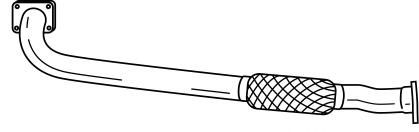 Труба выхлопного газа AKS DASIS SG16139