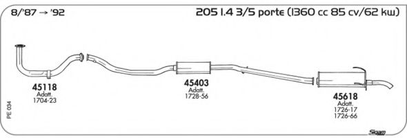 Система выпуска ОГ AKS DASIS SGPE034
