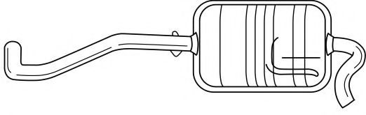 Глушитель выхлопных газов конечный AKS DASIS SG60692