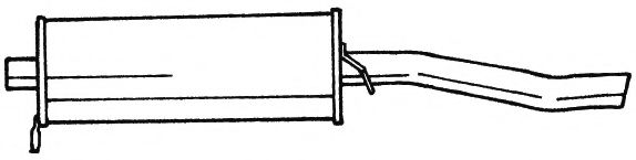 Глушитель выхлопных газов конечный AKS DASIS SG60637