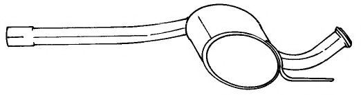 Средний глушитель выхлопных газов AKS DASIS SG50469