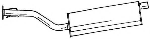 Средний глушитель выхлопных газов AKS DASIS SG40461
