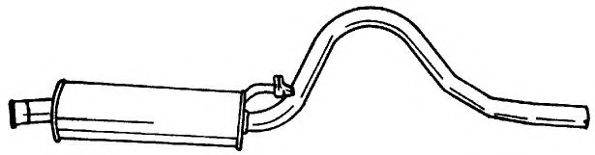 Средний глушитель выхлопных газов AKS DASIS SG40402