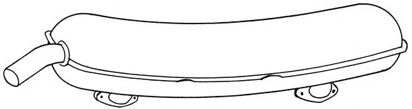 Глушитель выхлопных газов конечный AKS DASIS SG39601