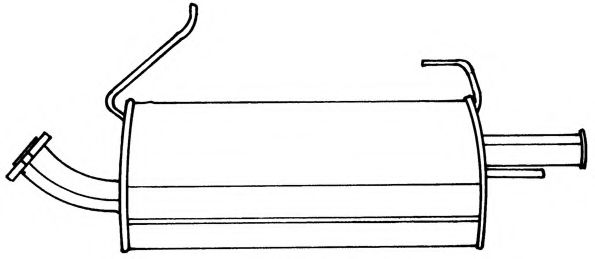 Глушитель выхлопных газов конечный AKS DASIS SG38617