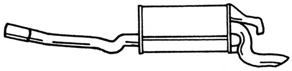 Глушитель выхлопных газов конечный AKS DASIS SG35602