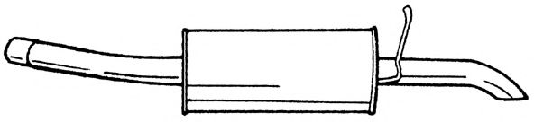 Глушитель выхлопных газов конечный AKS DASIS SG25684