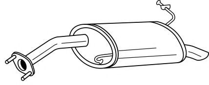 Глушитель выхлопных газов конечный AKS DASIS SG24628