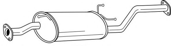 Средний глушитель выхлопных газов AKS DASIS SG24418