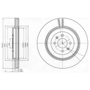 Тормозной диск DELPHI BG3854