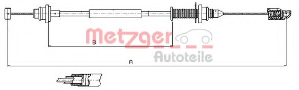 Тросик газа METZGER 10.0390