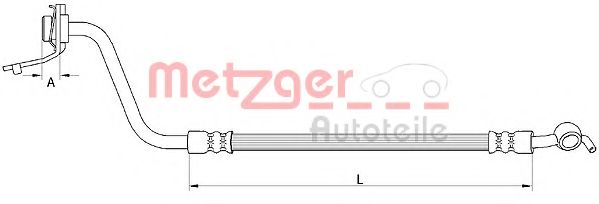 Тормозной шланг METZGER 4111056