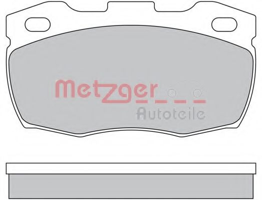 Комплект тормозных колодок, дисковый тормоз METZGER 1170573