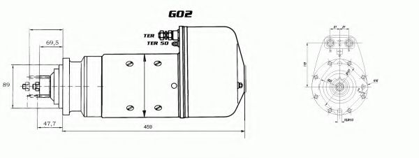 Стартер DELCO REMY 19024801