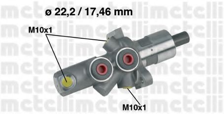 Главный тормозной цилиндр METELLI 05-0175