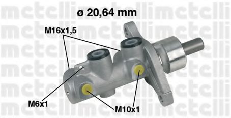 Главный тормозной цилиндр METELLI 05-0346